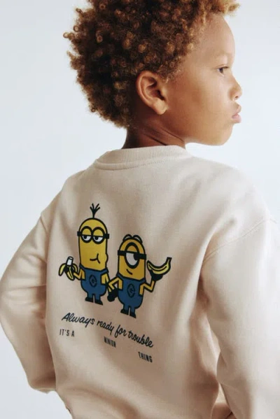 H&m 2-piece Printed Sweatshirt Set In Multi