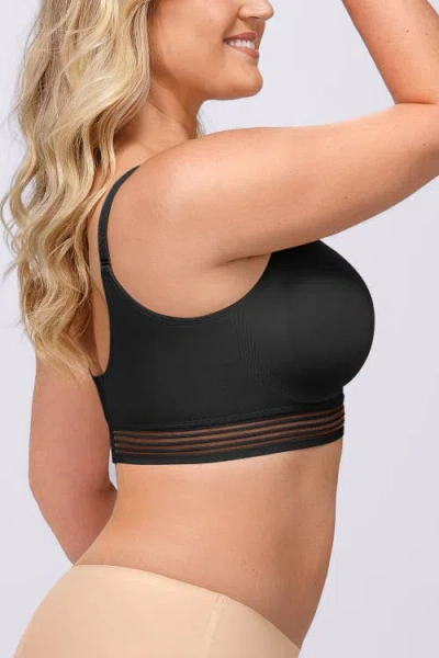 Shapellx Wireless Full Coverage Seamless Bra In Black