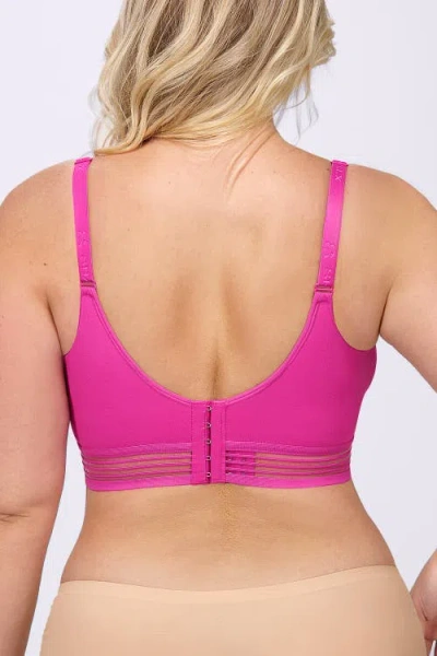 Shapellx Wireless Full Coverage Seamless Bra In Pink