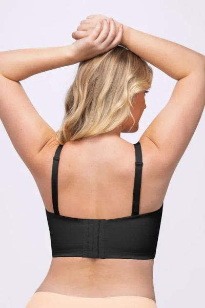 Shapellx Strapless Convertible Underwire Bra Full Coverage In Black