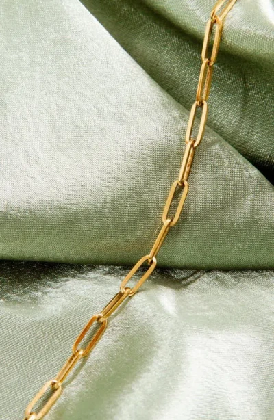 Aurate New York Medium Paperclip Chain Necklace In Gold