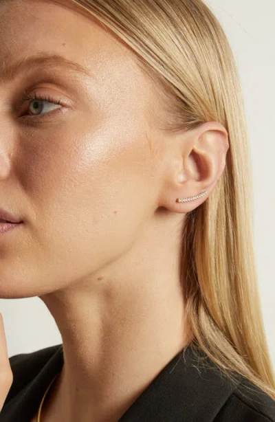 Aurate New York Archival Path Earring In White