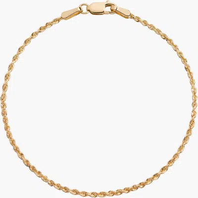 Aurate New York Rope Chain Bracelet In Gold