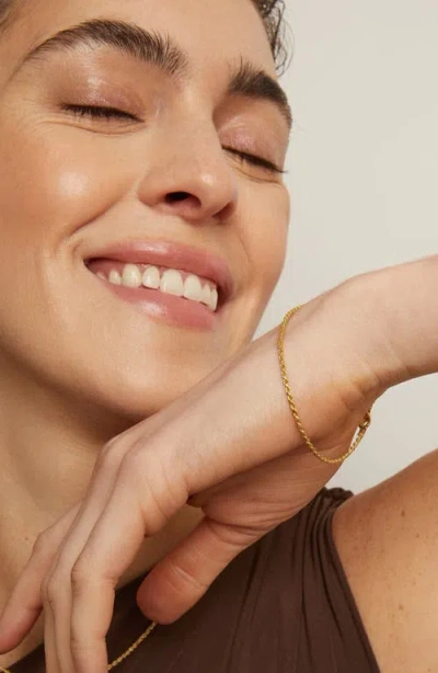 Aurate New York Rope Chain Bracelet In Gold