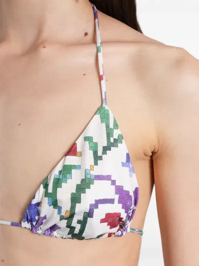 Siedres Pixelated-print Bikini In Multi