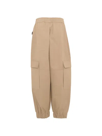 Molo Elasticated Drawstring Cargo Pants In Neutral