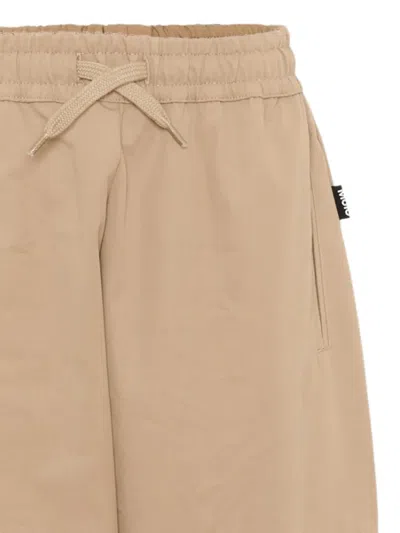 Molo Elasticated Drawstring Cargo Pants In Neutral