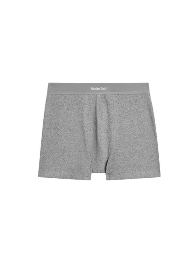 Massimo Dutti Boxer Taille Avec Logo In Gray
