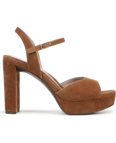 Naturalizer Marigold Ankle Strap Platform Sandal In Brown