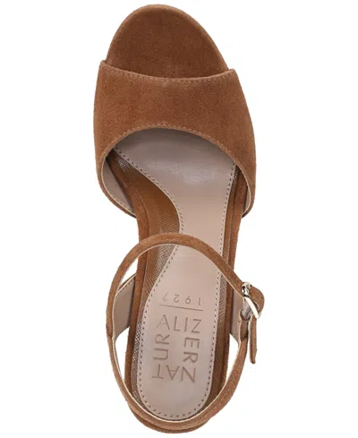 Naturalizer Marigold Ankle Strap Platform Sandal In Brown