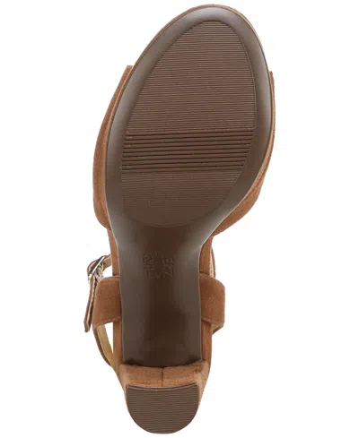 Naturalizer Marigold Ankle Strap Platform Sandal In Brown