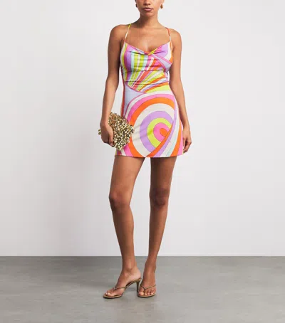 Pucci Jersey Iride Mini Dress In Multi