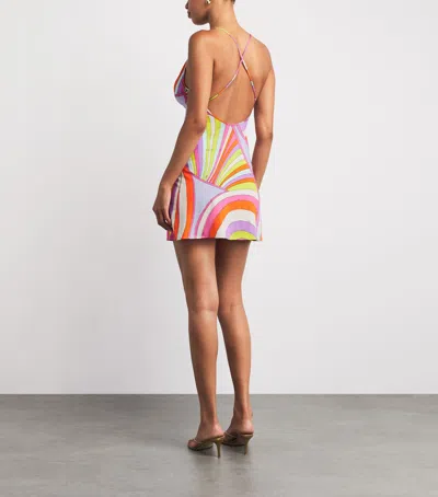 Pucci Jersey Iride Mini Dress In Multi