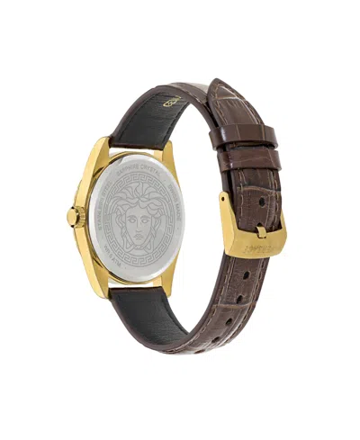 Versace Millenium Gent 40mm Watch In Brown