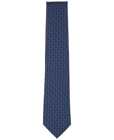 Perry Ellis Men's Geometric Pattern Tie In Blue