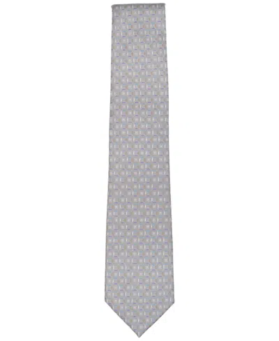 Perry Ellis Men's Geometric Pattern Tie In Gray