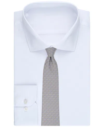 Perry Ellis Men's Geometric Pattern Tie In Gray