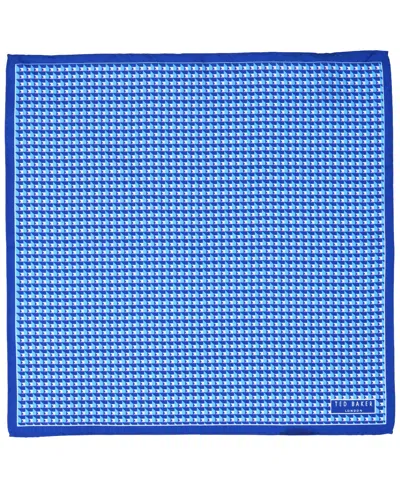 Ted Baker Men's Geometric Pattern Pocket Square In Blue