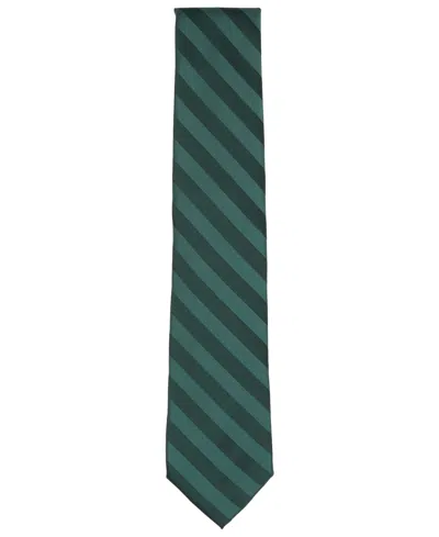 Perry Ellis Men's Satin Stripe Solid Tie In Green