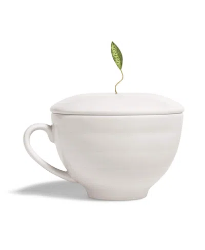 Tea Forte Keepsake Collection And White Cafe Cup, 26 Pyramid Infusers In White