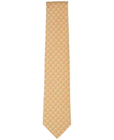 Perry Ellis Men's Geometric Pattern Tie In Brown