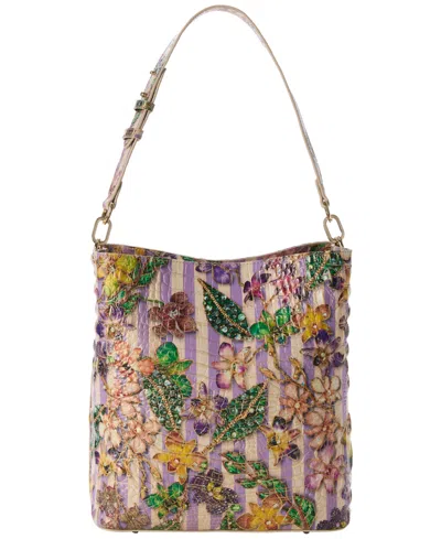 Brahmin Celina Medium Leather Bucket Bag In Multi