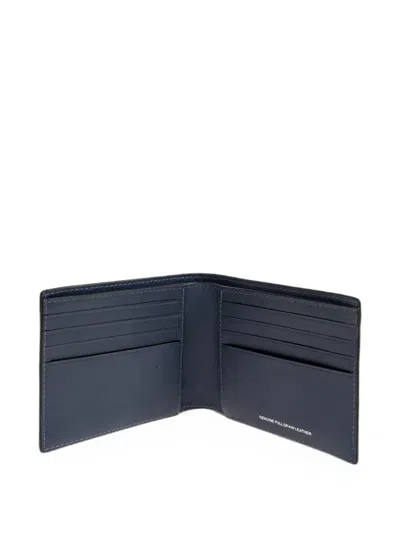 Coach Logo-print Leather Wallet In Black