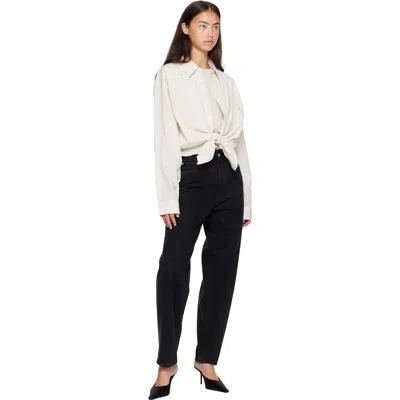 Agolde 80s High-rise Straight-leg Jeans In Black