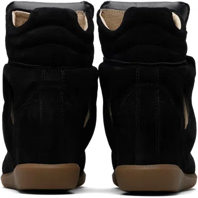Isabel Marant Leather-trimmed Suede High-top Wedge Sneakers In Multi