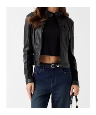 Guess Zip Jacket In Black