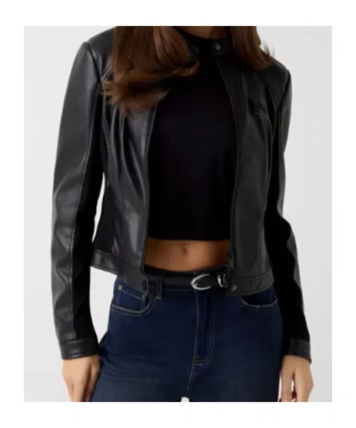 Guess Zip Jacket In Black
