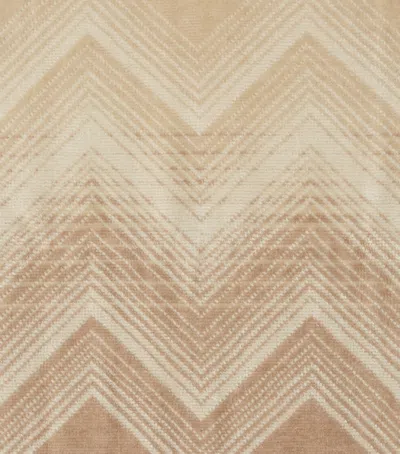 Missoni Marea Set Of Six Pure Cotton Face Towels In Brown