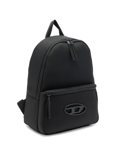 Diesel Oval D Backpack In Black