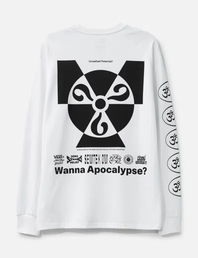 Vans X Ed Davis Long Sleeve T-shirt In White