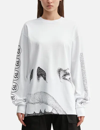 Vans X Ed Davis Long Sleeve T-shirt In White