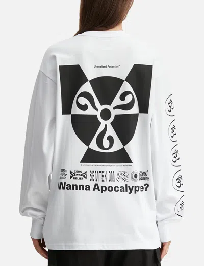 Vans X Ed Davis Long Sleeve T-shirt In White