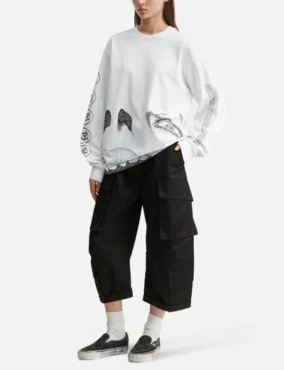 Vans X Ed Davis Long Sleeve T-shirt In White