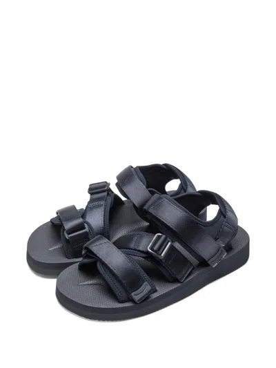 Suicoke Kisee Touch-strap Sandals In Blue