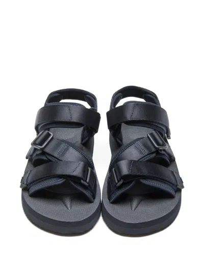 Suicoke Kisee Touch-strap Sandals In Blue