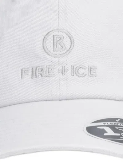 Bogner Fire+ice 프레스톤 로고 자수 조절식 캡 모자 In White