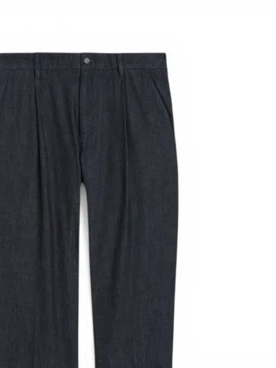 Aspesi Expected Blue Trousers In Blue