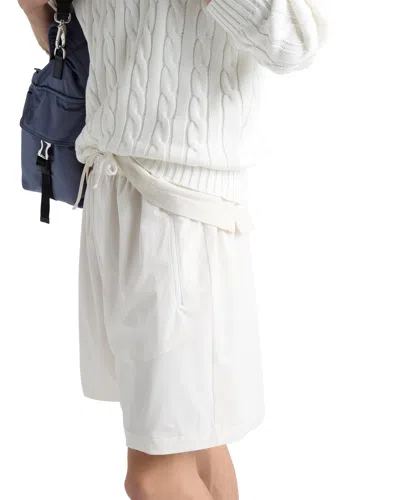 Prada Re-nylon Bermuda Shorts In White