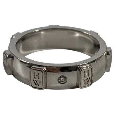 Pre-owned Harry Winston Silver Band Ring ()