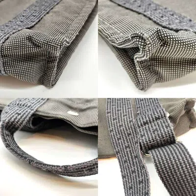Pre-owned Hermes Her Line Gray Canvas Backpack ()