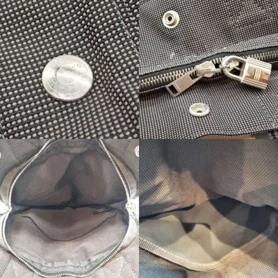 Pre-owned Hermes Her Line Gray Canvas Backpack ()