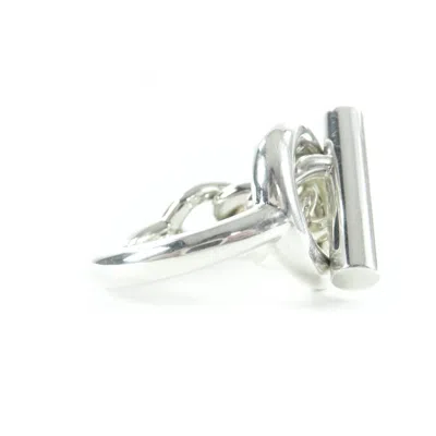 Pre-owned Hermes Silver Silver 925 Band Ring ()