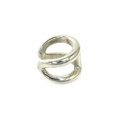 Pre-owned Hermes Silver Silver 925 Band Ring ()