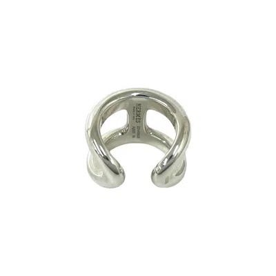 Pre-owned Hermes Silver Silver 925 Band Ring ()