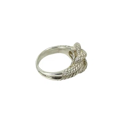 Pre-owned Hermes Silver Silver 925 Band Ring ()