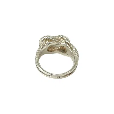 Pre-owned Hermes Silver Silver 925 Band Ring ()
